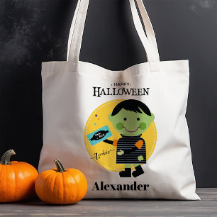Bolsa Tote Zumbi Bonito Personalizado de Doce ou Travessura n
