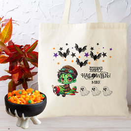 Bolsa Tote Zumbi Piloto Caprichoso Avião Crianças Halloween