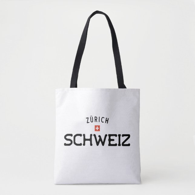 Bolsa Tote Zurich Schweiz (Suiça), em dificuldades (Frente)