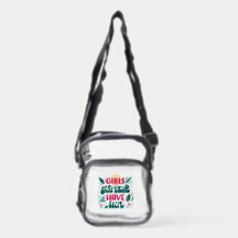 Bolsa transparente com alças pretas para levar ao