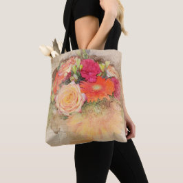 Bolsa transversal tote de flores vida-morta