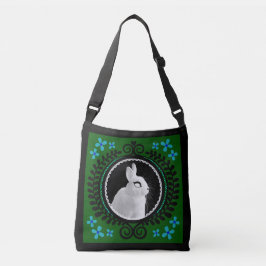 Bolsa transversal / Tote Ombro de Coelho Branco Es