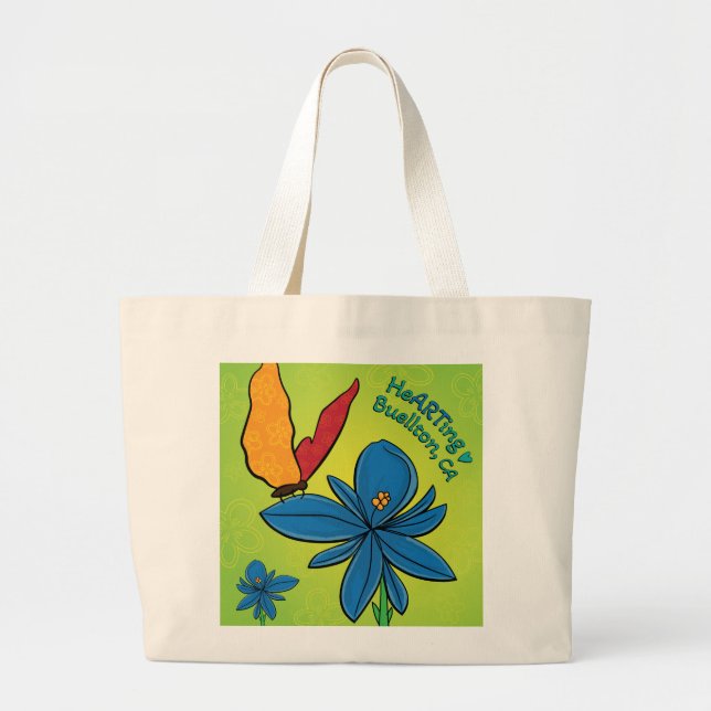Bolsa - Violet(te) e Butterfly - Buellton.Art (Frente)