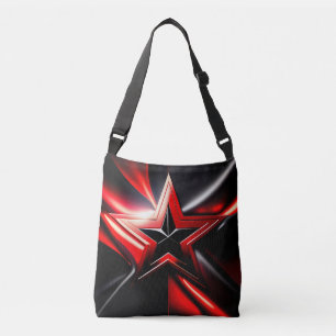 Bolsas Black Red Star Crossbody