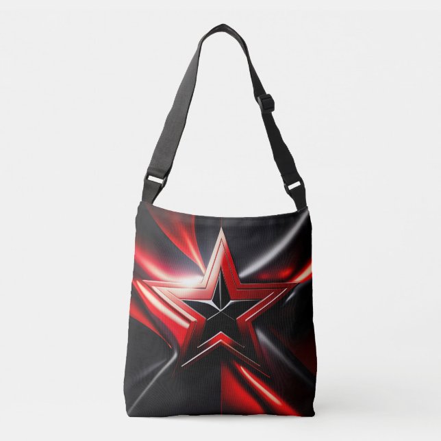 Bolsas Black Red Star Crossbody (Frente)