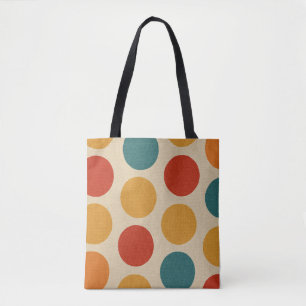 Bolsas bolinhas coloridas sobre linho design