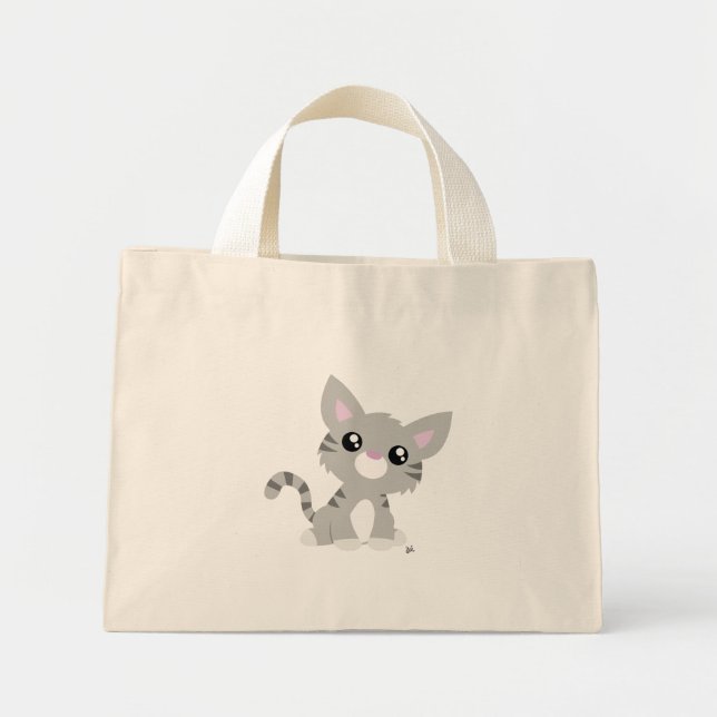 Bolsas claras de Gatinho de Cinza (Frente)