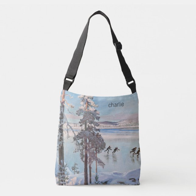 Bolsas com monograma personalizado da arte Skaters (Frente)
