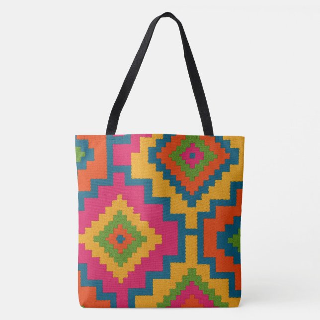 BOLSAS  CORES GEOMÉTRICO  (Frente)