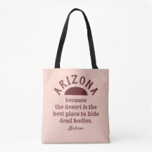 Bolsas de ARIZONA engraçadas com nome personalizad