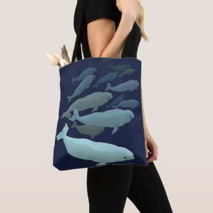 Bolsas de Baleia Beluga e Presentes Beluga Azuis
