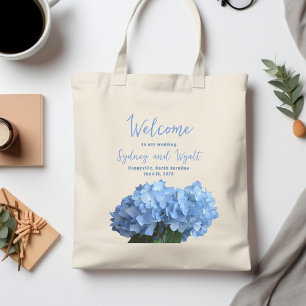 Bolsas de Boas-Vindas Casamento Hortênsias Azuis F