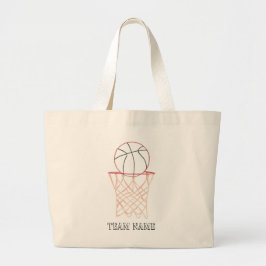Bolsas de canvas de Desenho de Contorno de Basquet