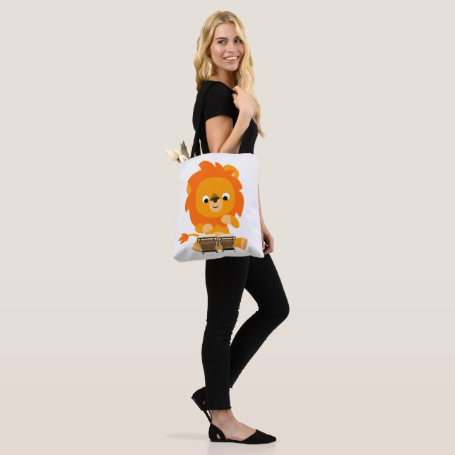 Bolsas de Compras com Leão de Desenho Animado Fofo (No(a) Modelo)