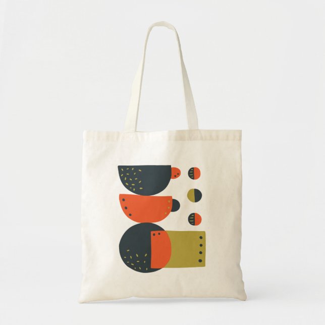 Bolsas de compras de canecas de café abstratas (Frente)