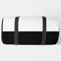 Bolsas de Duffel Grande Preto e Branco Impressas