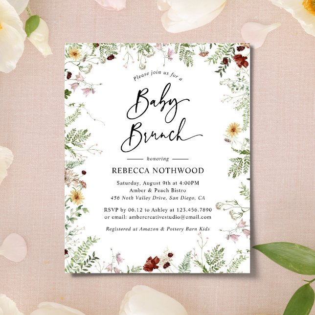 Bolsas de Flores Selvagens Neutras do Orçamento Co (Criador carregado)