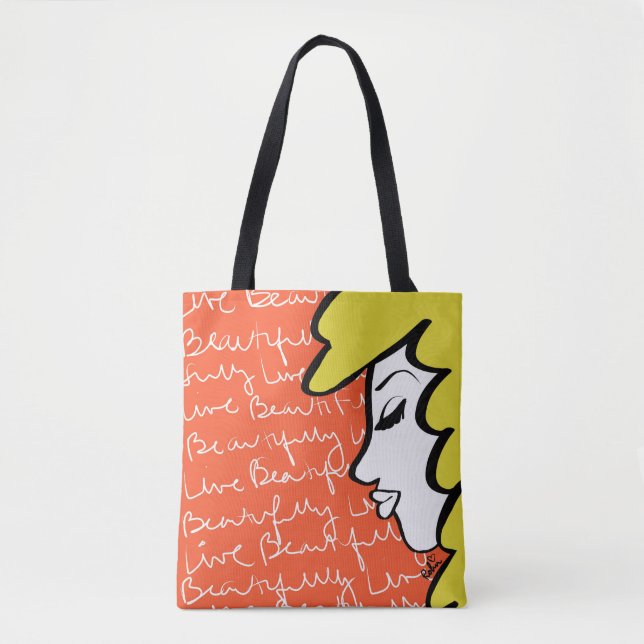 Bolsas de Lona Live Beautifully (Frente)