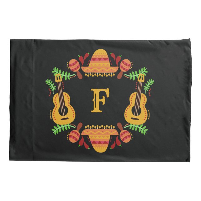 Bolsas de monograma personalizadas de itens mexica (Verso)