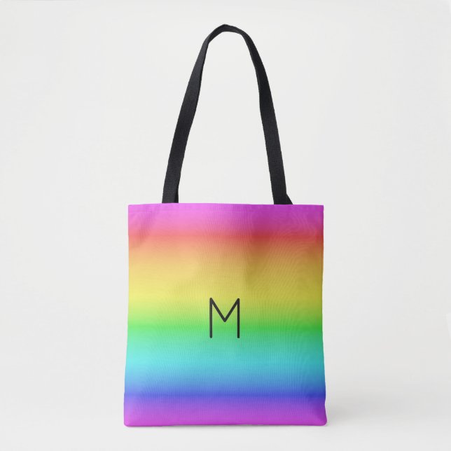 Bolsas de monograma personalizado com gradiente ar (Frente)