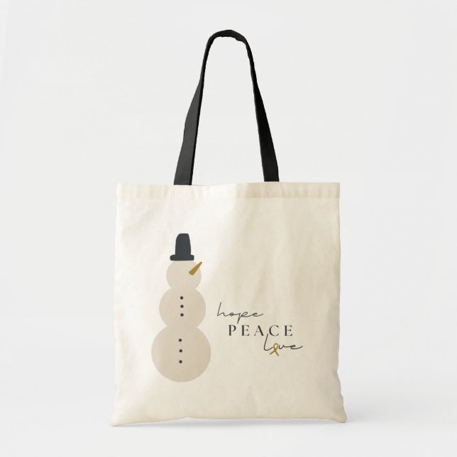 Bolsas de Natal de conscientização do cancer Bolsa (Frente)