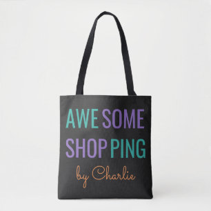 bolsas de nome personalizado "COMPRO AWESOME"