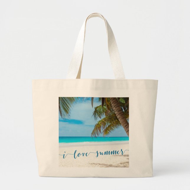 Bolsas de praia Grandes de Verão Personalizadas Ad (Frente)