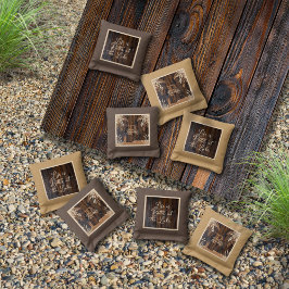 Bolsas de Tone de Madeira Rústica Monograma Lago C