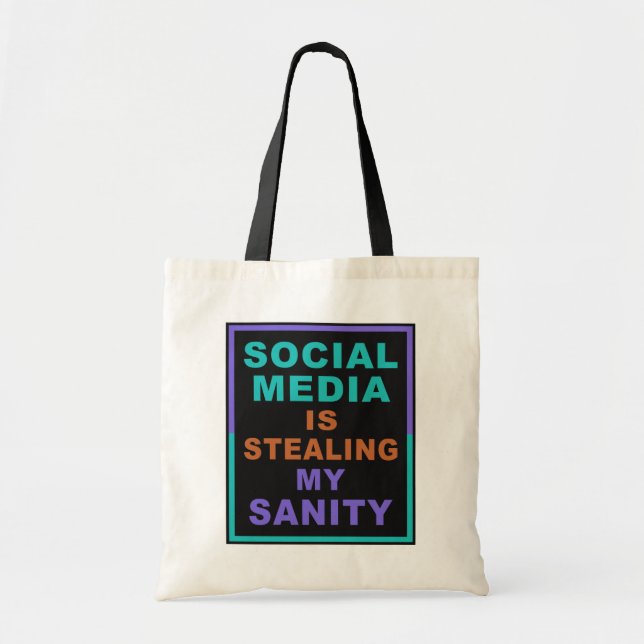 Bolsas de toques "Social Media" engraçadas (Frente)