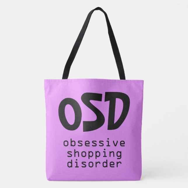 bolsas "Desordem de Compro Obsessivo" (Frente)