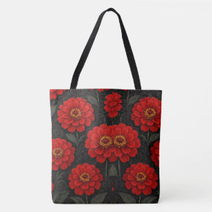bolsas Flores de Zínnia em artes