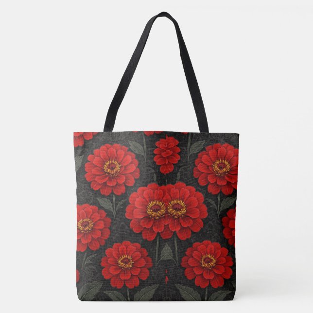 bolsas Flores de Zínnia em artes (Frente)