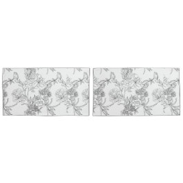 Bolsas - Impressão Floral Branco e Preto