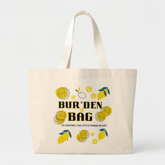 BOLSAS JUMBO FEMININAS DE ALGODÃO NATURAL COM FATI (Frente)
