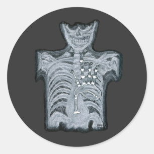 Bolsas no seu coração - Ed escocês. Adesivo