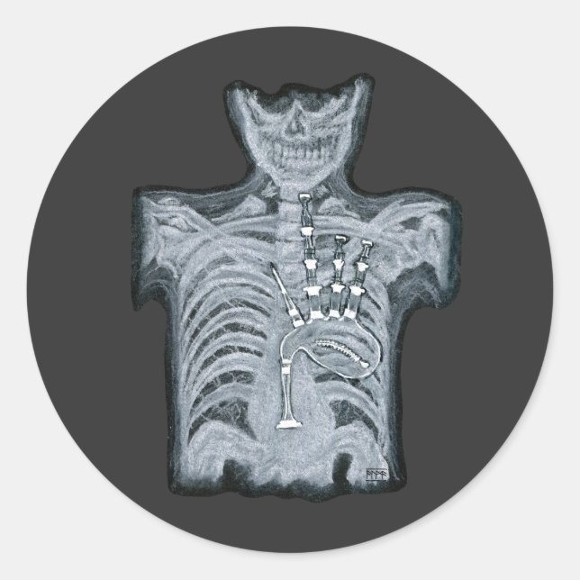 Bolsas no seu coração - Ed escocês. Adesivo (Frente)