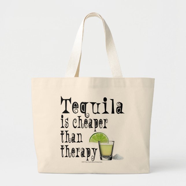 BOLSAS PARA COQUETÉIS, TEQUILA É MAIS BARATO QUE T (Frente)