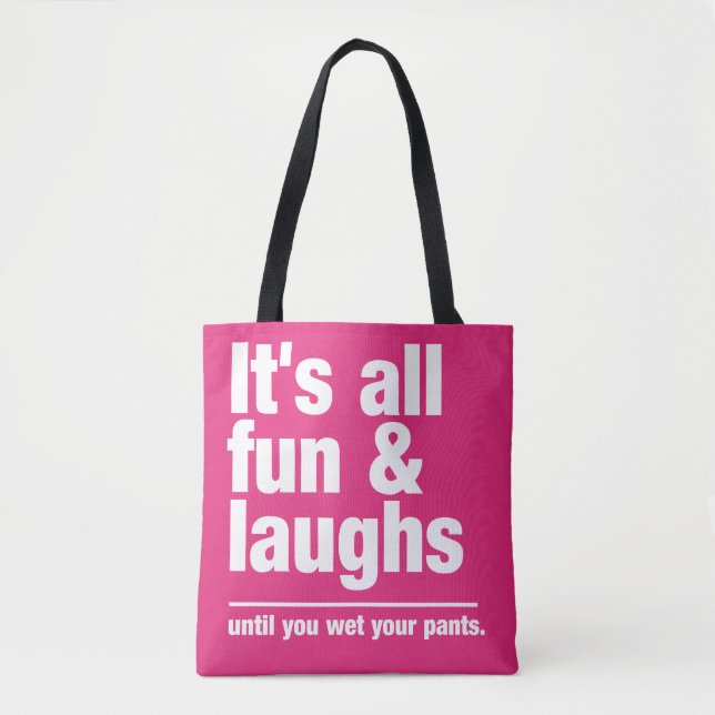Bolsas personalizadas de cores DIVERTIDAS e APERTA (Frente)