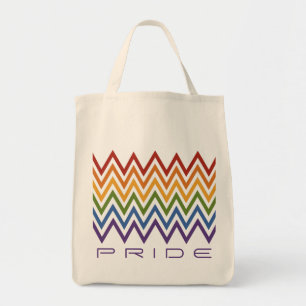 Bolsas personalizadas do Rainbow Chevron