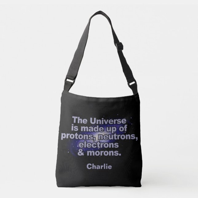 Bolsas personalizadas "O Universo" engraçadas (Frente)