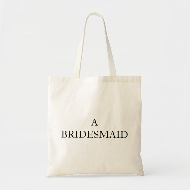Bolsas Personalizados Um Orçamento de Bridesmaid (Frente)