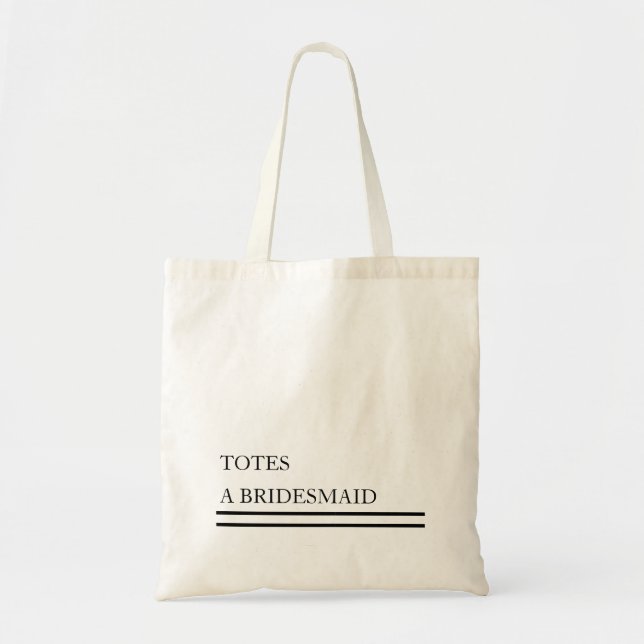 Bolsas Personalizados Um Orçamento de Bridesmaid (Frente)