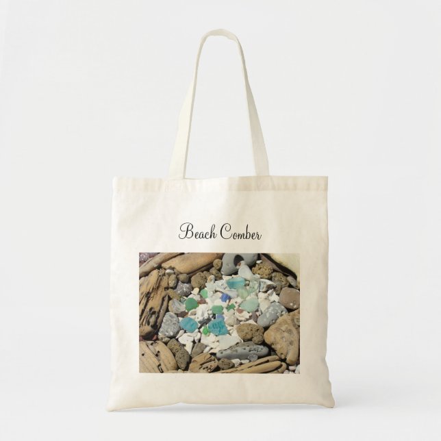 Bolsas tote Beach Comber Vidro do Mar Deriva totes (Frente)