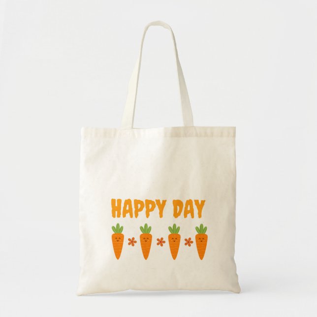 Bolsas Tote de Design de Cenoura (Frente)