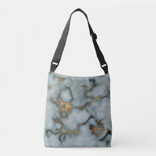 Bolsas transversal Ocean Mist Veia Dourada Mármore