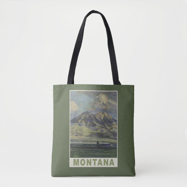 bolsas Viagens vintage Montana USA (Frente)