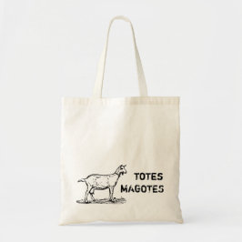 Bolsas Vintage Magoats Maiores de texto cabra reut