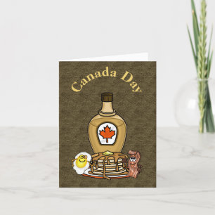 Bom café da manhã para o Cartão do Dia do Canad