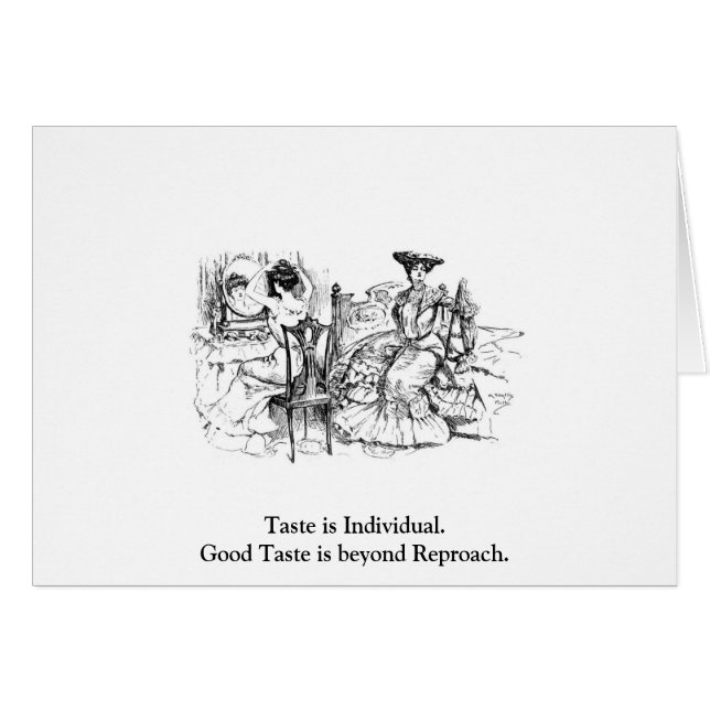 Bom cartão do gosto (Frente Horizontal)