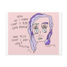 Bom conselho | Cartão postal Impressão | #ouvidos